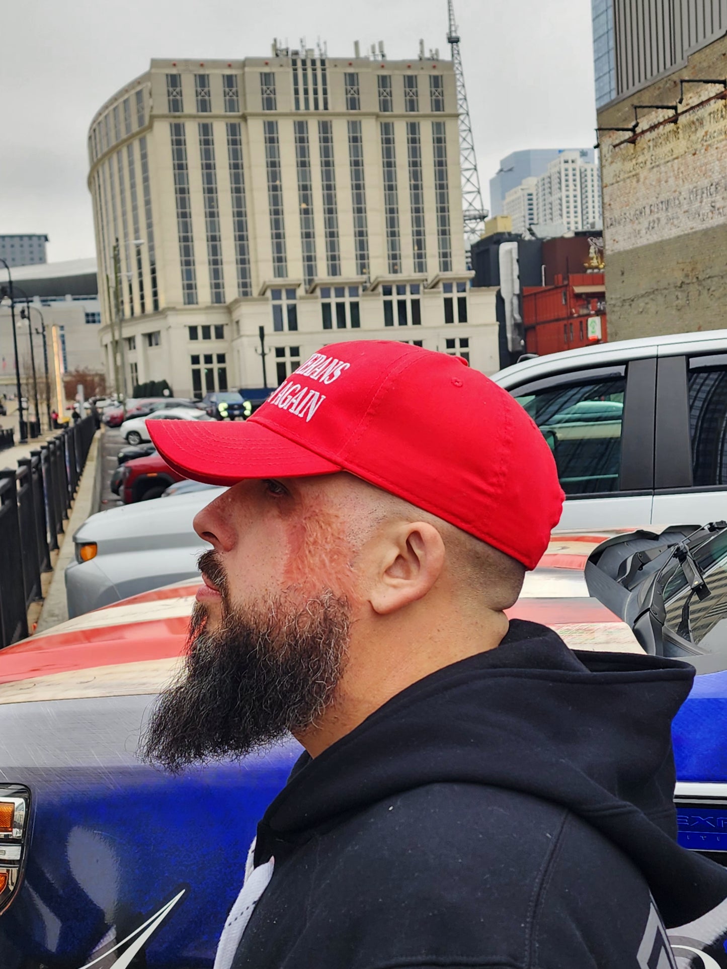 Make Veterans a Priority Again™ Truck Hat (Red)