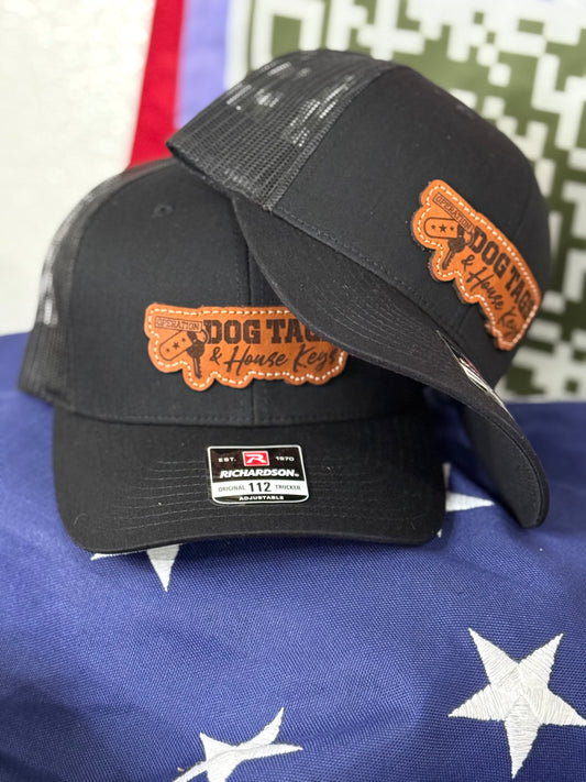 Dog Tags and House Keys Black Snapback w/ Leather patch